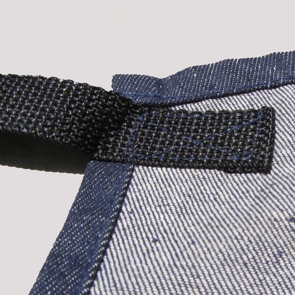 Superior Glove 3-Pocket Denim Bib Apron, Blue - Picture 7 of 9